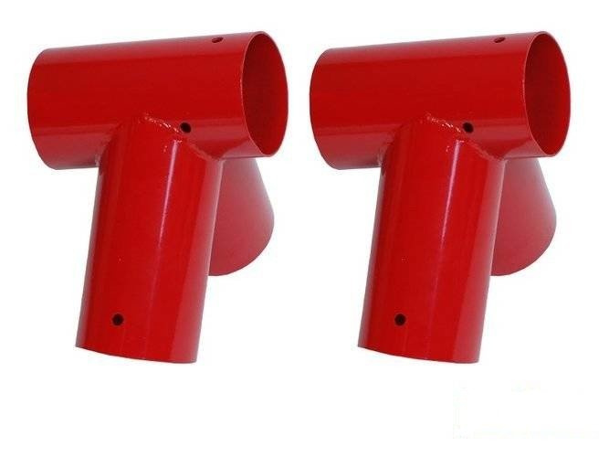 2 x attacco per trave Ø100 mm, 100°