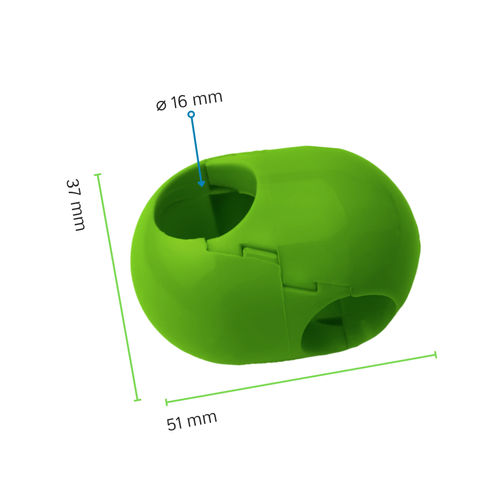 Connettore a croce per fune da 16 mm