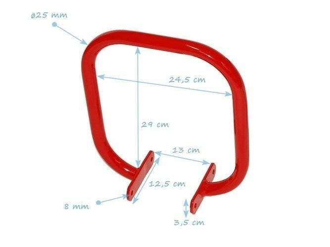 Maniglia in metallo per la trave di equilibrio