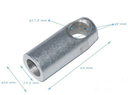 Connettore a T in alluminio 16T