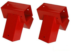 2 x raccordi per travi 90x90 mm, 100°