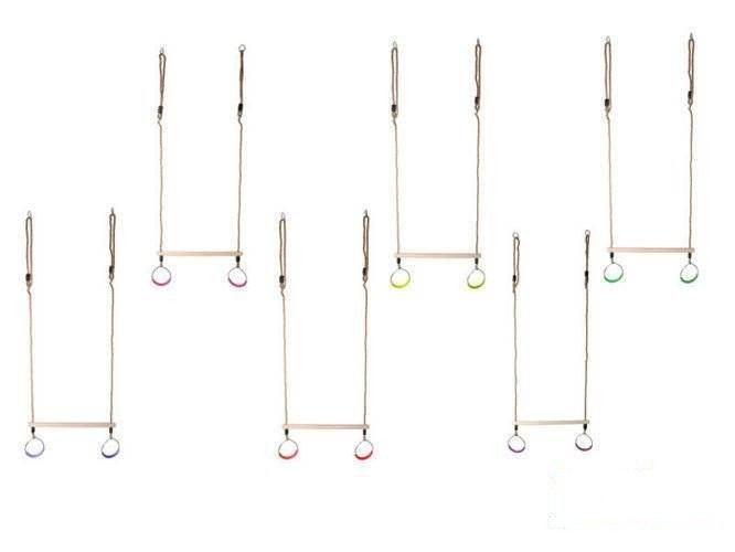 Trapezio ginnico con cerchi rotondi