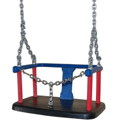 Altalena a secchio con catena + Set di catene zincate 6 mm - 1,8 m