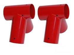 2 x attacco per trave Ø100 mm, 100°