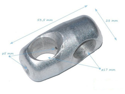 Connettore a croce in alluminio 16X