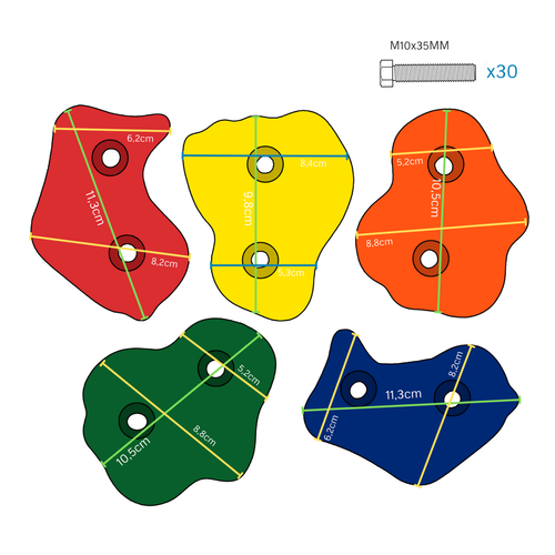 Pietre di plastica x 15