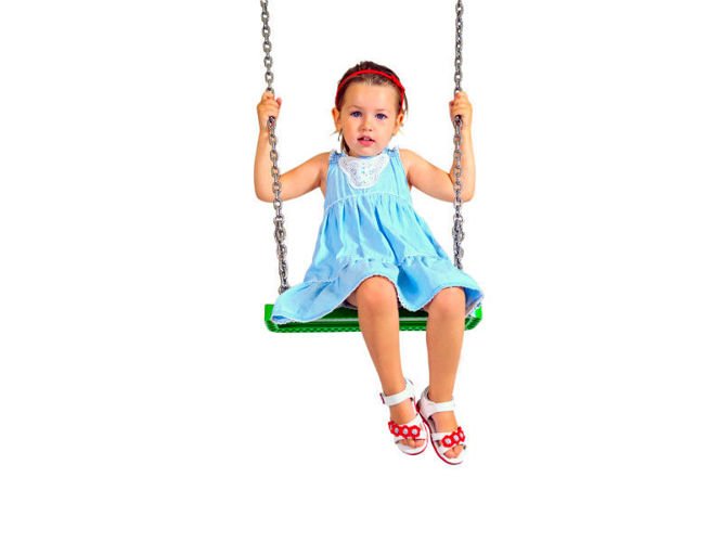 Swing LUX + set di catene zincate 5 mm - 1,8 m